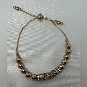 Swarovski Crystal Gold Tone Beaded Bracelet New